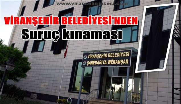 Belediye Binasına Siyah bez asıldı